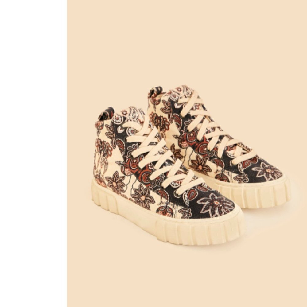 FARM Rio Sweet Mermaids Hight Top Chunky Platform Sneakers Size 8.5
